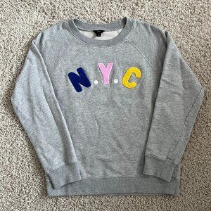 J.Crew NYC Crewneck Sweatshirt Gray Size S